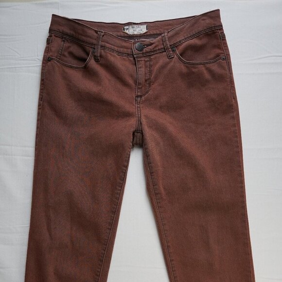 Free People 16515125 Pants, Womens Size W 28, Burgundy - Picture 3 of 9